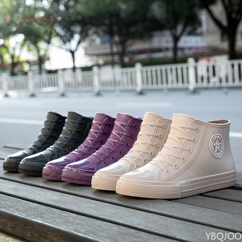 Pipe Bending Spring - Botas de chuva femininas de tubo