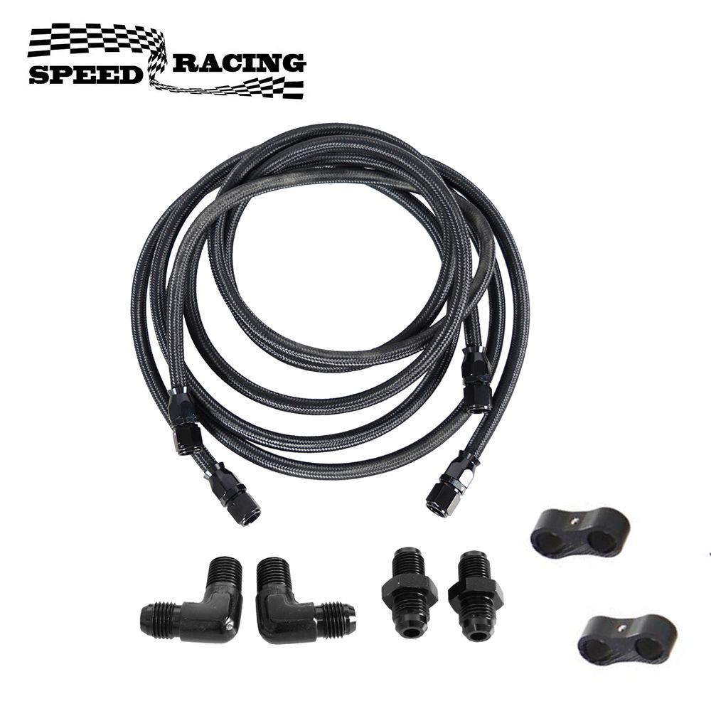 Flexible Hose Braided - 2 X 7Ft AN6 Linhas de