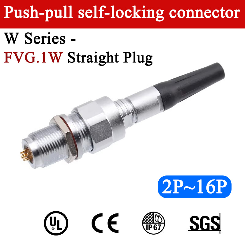 Push Fit Connector - Conector Circular Selado à Prova d'Água