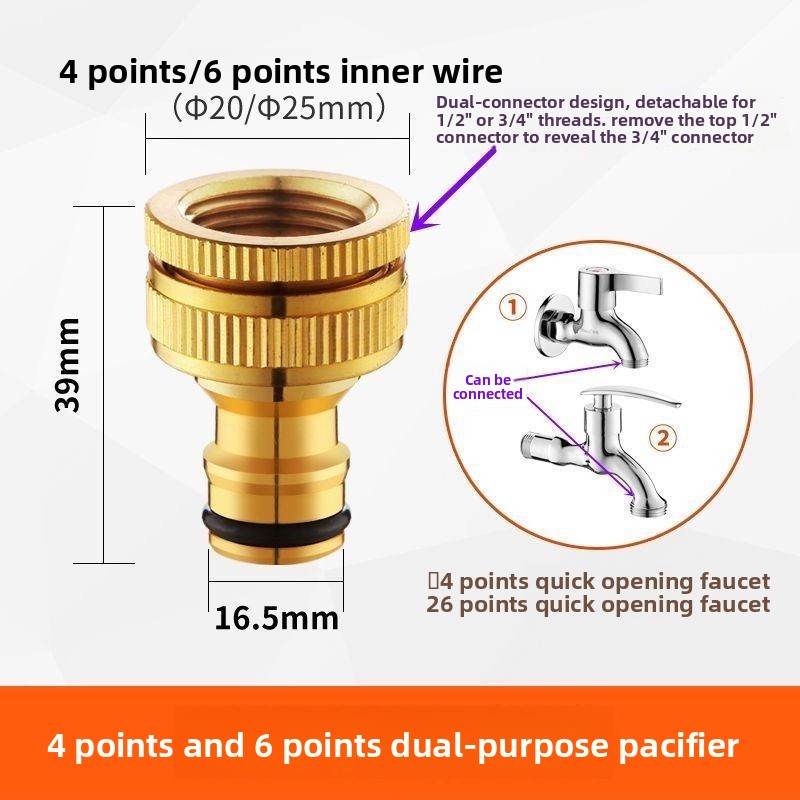 Compression Fitting Brass - Conectores de Mangueira Rosqueados de Latão