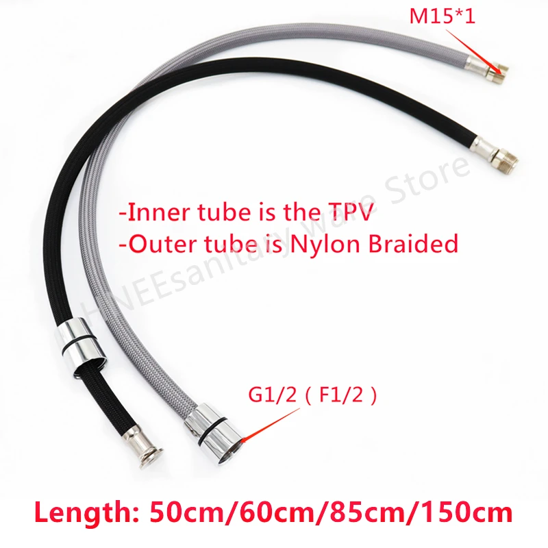 50cm/60cm/85cm/150cm f1/2 m15  - Flexible Hose Braided avaliação e preço
