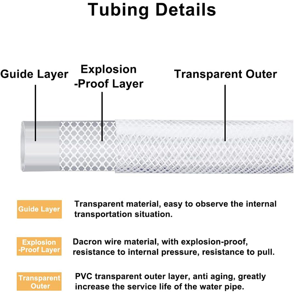 Tubo de vinil flexível de pvc  - Flexible Hose Braided avaliação e preço