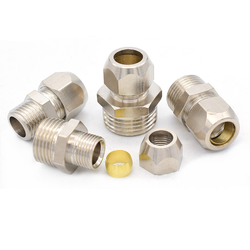 Rosca macho bsp com conector d - Compression Fitting Brass avaliação e preço