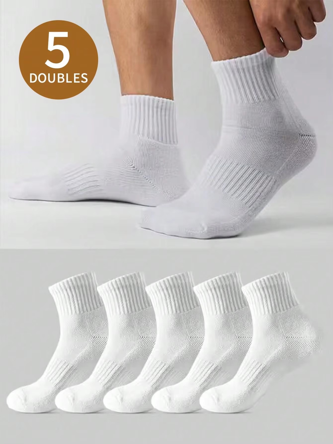 5 Pares de Meias Esportivas Br - Pipe Bending Spring avaliação e preço